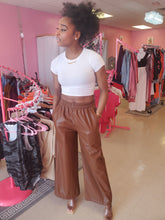 Load image into Gallery viewer, Janet Leather Pants (Camel)
