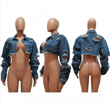 Load image into Gallery viewer, It Girl Denim Crop
