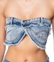 Load image into Gallery viewer, Denim Bralette Top
