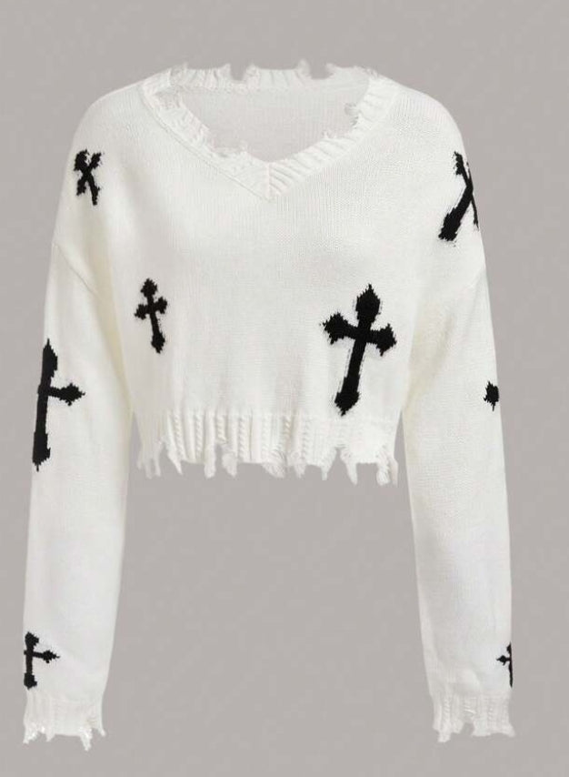 Oversized Cross Crop