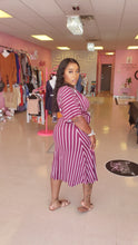 Load image into Gallery viewer, Striped Belted Maxi(Plus Size)
