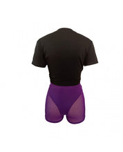 Load image into Gallery viewer, Purple Kisses Mesh Short Set
