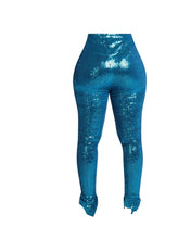 Load image into Gallery viewer, Sequins Joggers (Teal)
