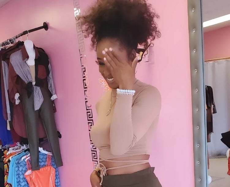 Nude Crop Top
